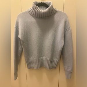 Banana Republic light blue turtle neck sweater.  Size small